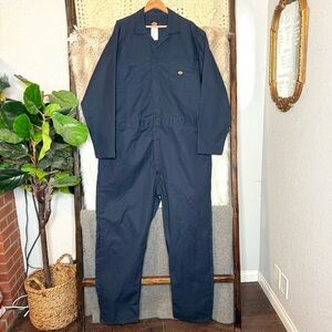 Dickies Navy Blue Long Sleeve Coveralls
